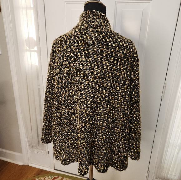 Ruby Rd. Sweater Cardigan Jacket Brown Cream Size 1X Plus - Picture 4 of 6